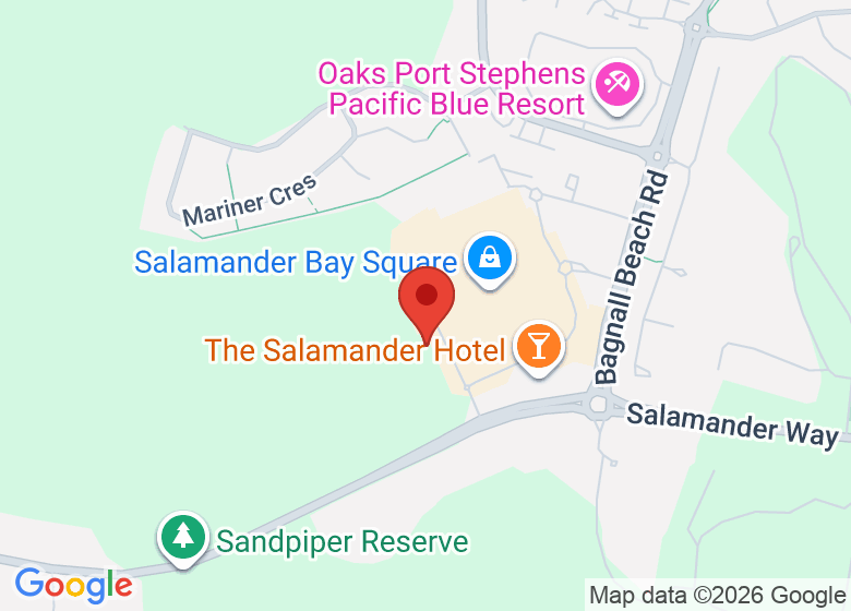 Map showing location of Tomaree Library & Community Centre