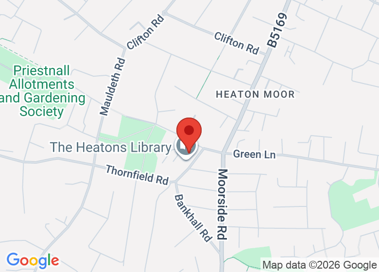 Map showing location of Signpost Stockport For Carers