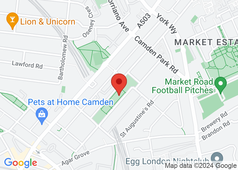 Map showing event location