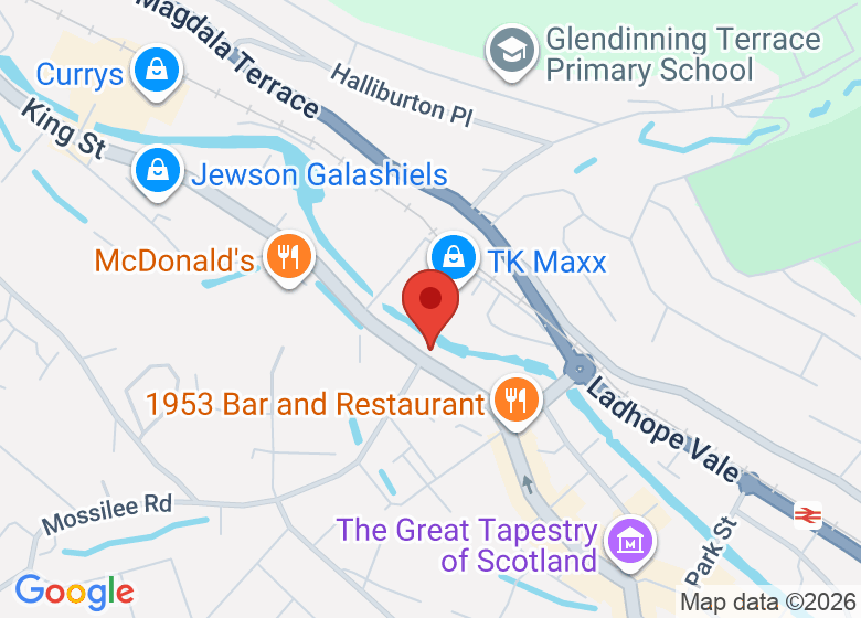 Map showing location of Cafe ReCharge CIC
