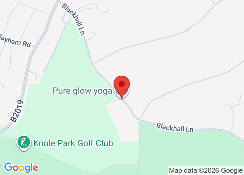 Map showing location of Pure Glow Yoga