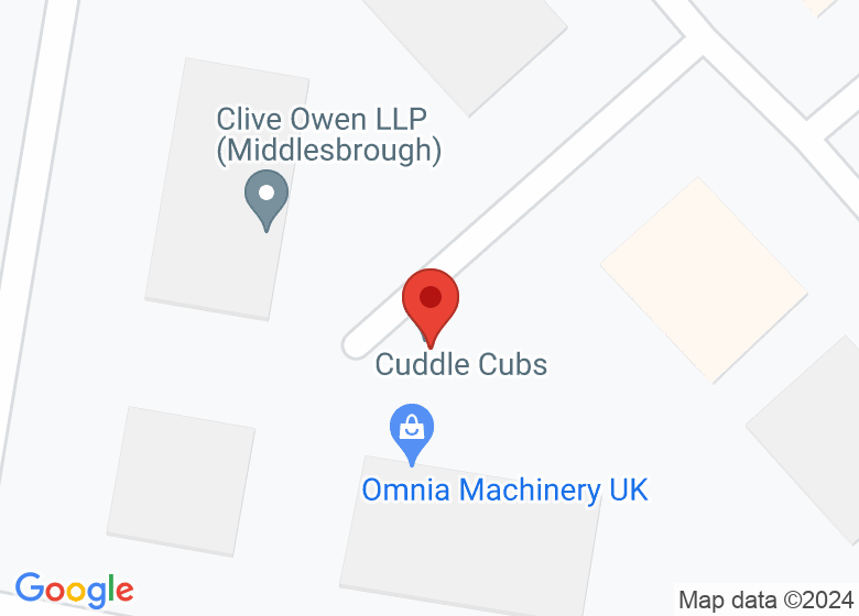 Map showing location of Cuddle Cubs (within silver lining sensory) 