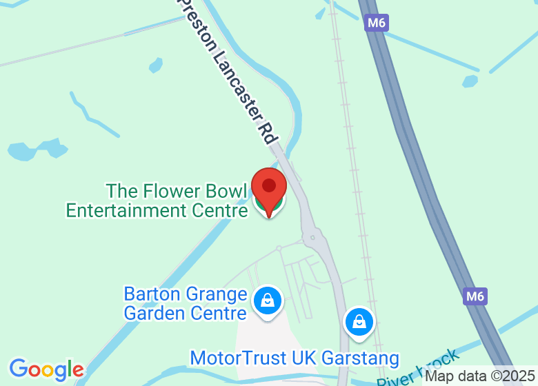 Map showing location of The Flower Bowl Entertainment Centre