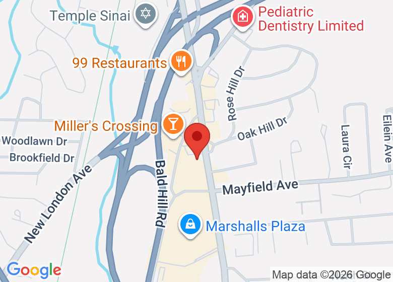 Map showing location of Studio Exhale