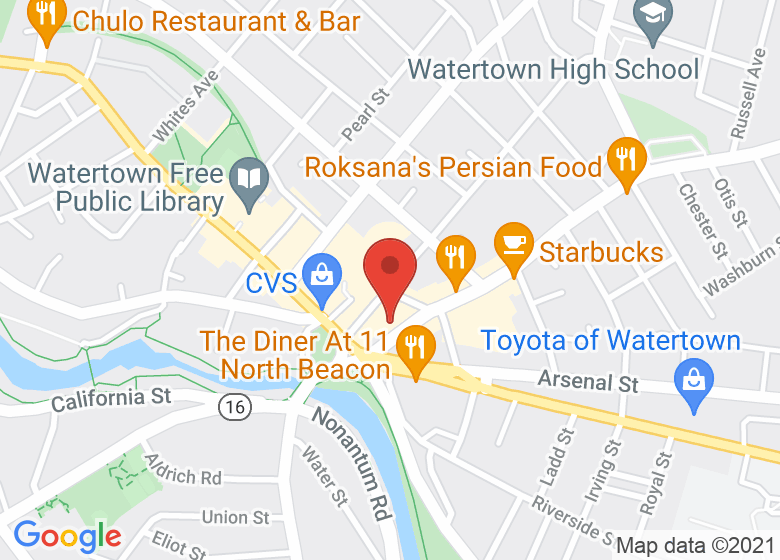 Map showing location of Charles River Studio