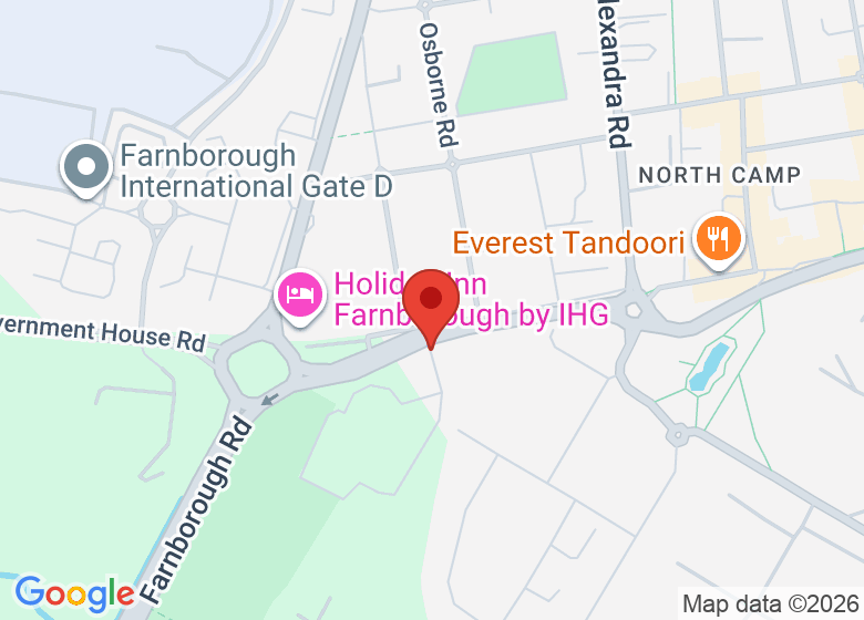 Map showing location of The Wavell School