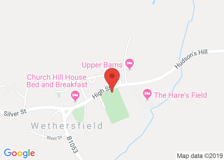 Map showing location of The Pavillion Playing Field