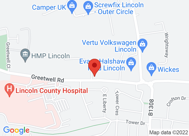 Map showing location of Greetwell Place Managed Workspace