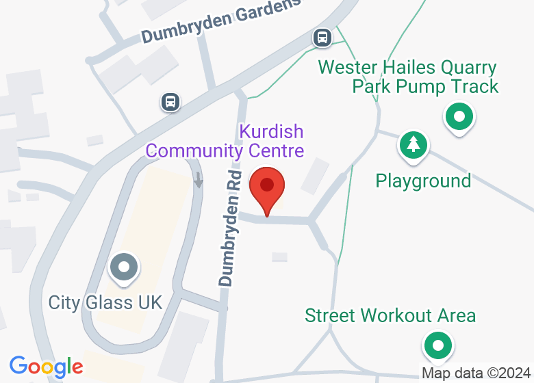 Map showing location of Drumbryden Road