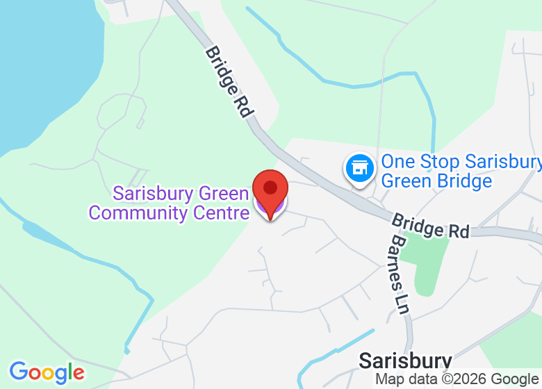 Map showing location of Sarisbury Green Community Centre