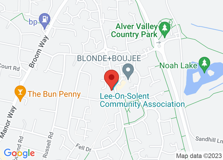 Map showing location of Lee-On-Solent Community Centre