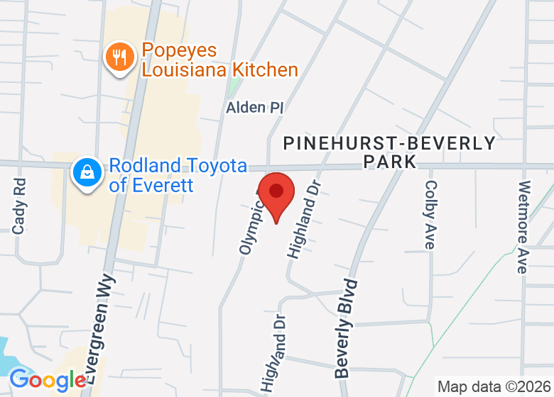 Map showing location of New Life Church & Community Center
