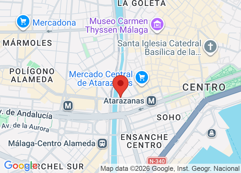 Map showing event location