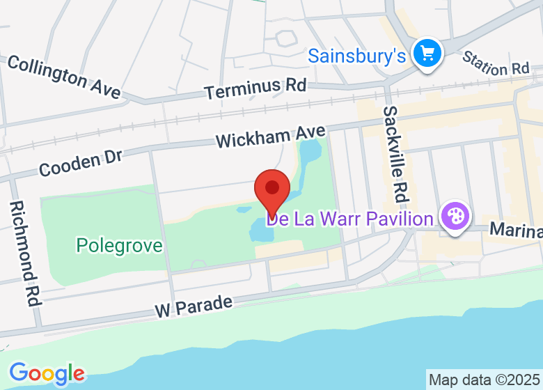 Map showing location of Space for Yew - Rother’s Neurodivergent Hub