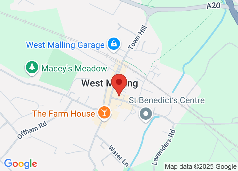 Map showing location of Therapy and Fitness West Malling