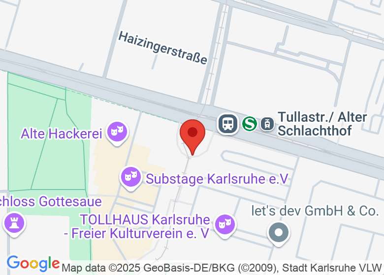 Map showing location of The Beauty School