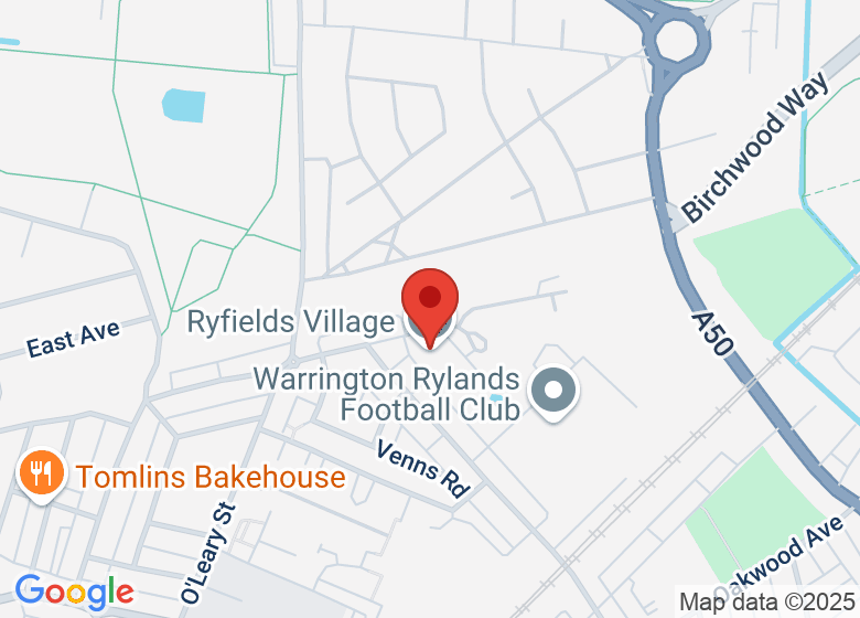 Map showing location of Ryfields Village