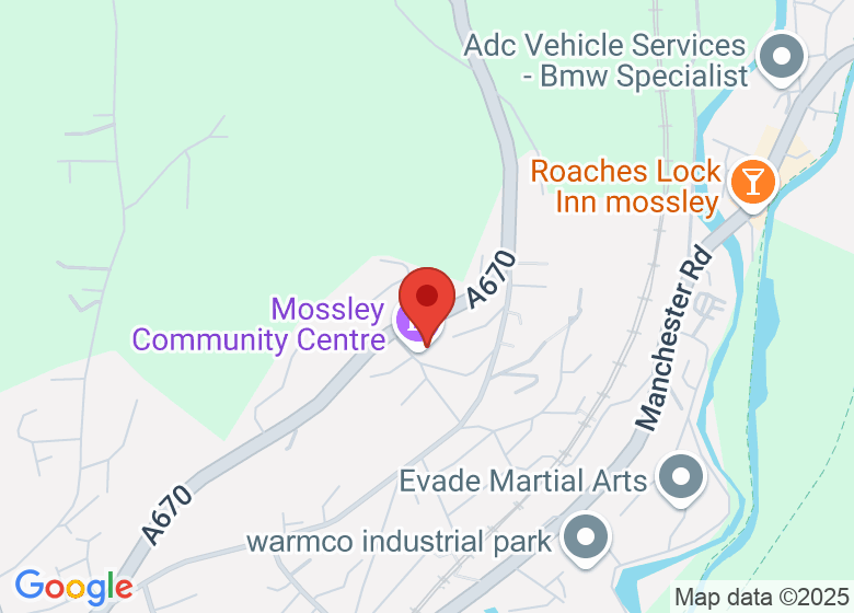 Map showing location of Mossley Community Centre