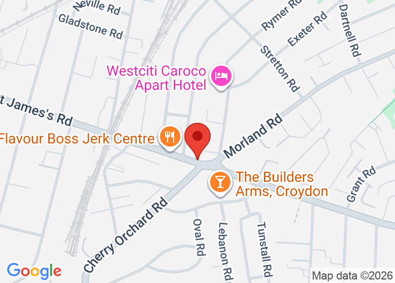 Map showing location of Croydon Church of the Nazarene