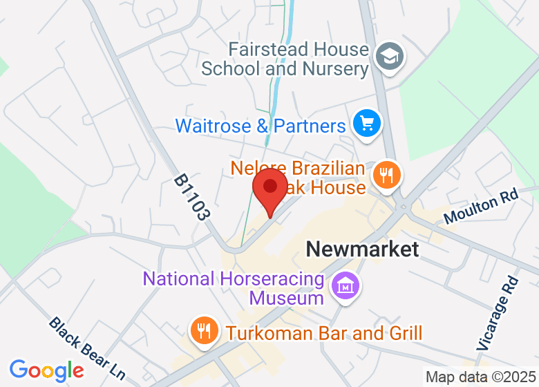 Map showing location of The Racing Centre
