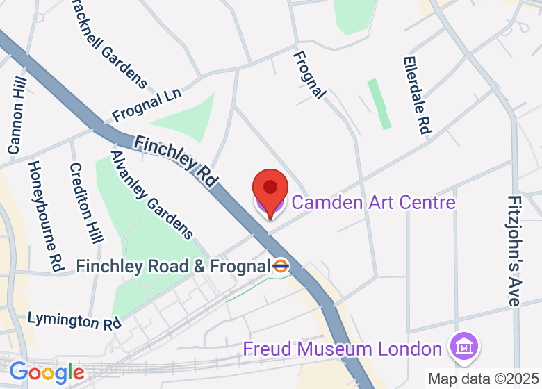 Map showing location of Camden Art Centre