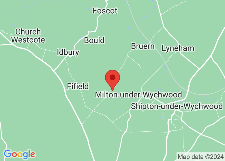 Map showing location of BRUERN GRANGE