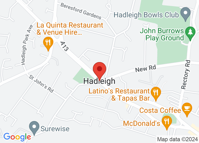 Map showing event location
