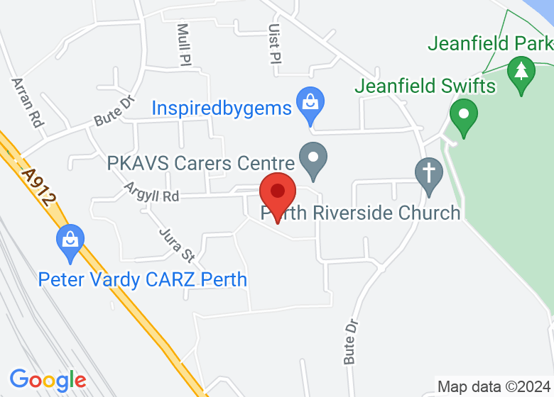 Map showing location of North Muirton Community Centre