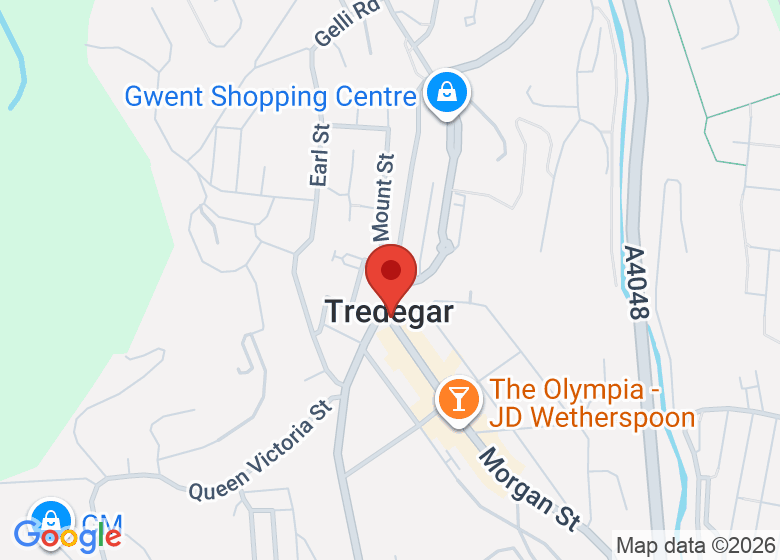 Map showing event location