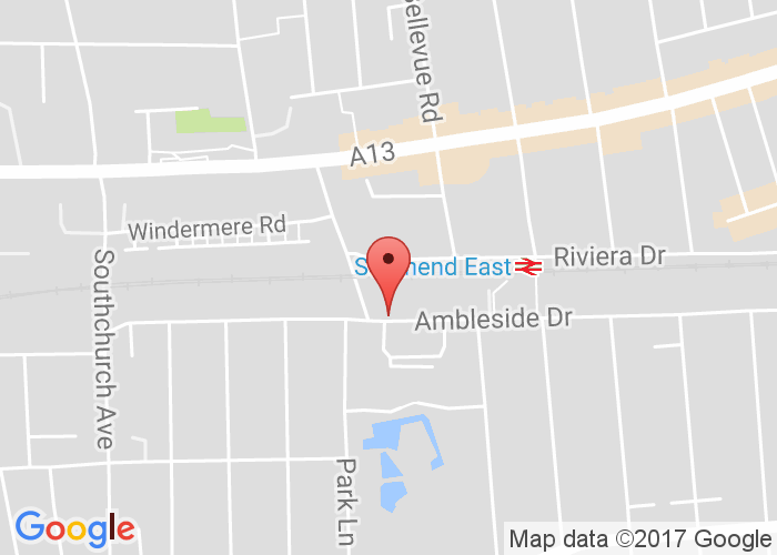 Map showing event location