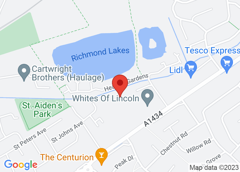 Map showing location of Ling Moor Primary School