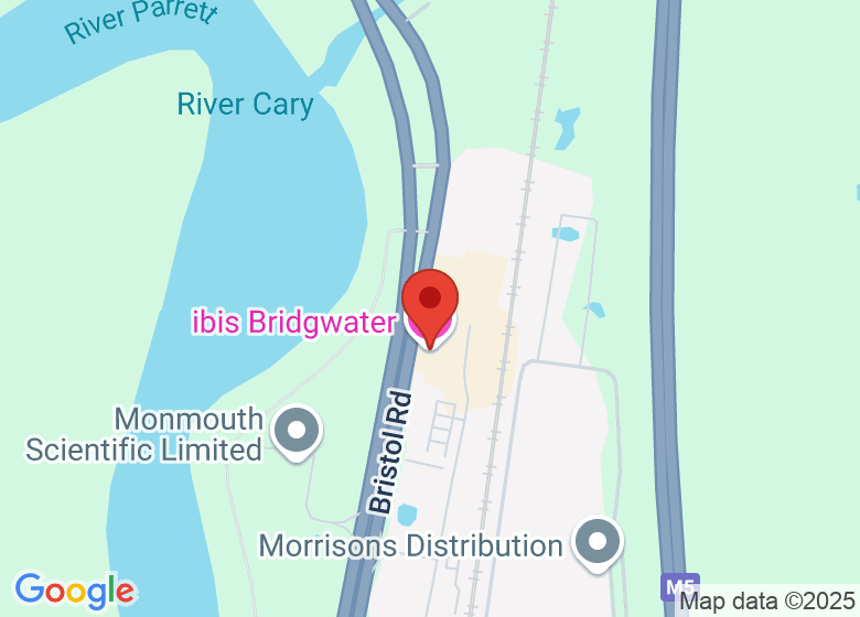 Map showing location of ibis Bridgwater