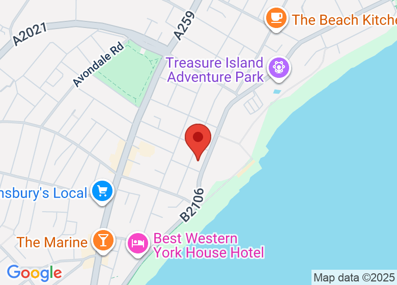 Map showing location of Natural Fitness Centre