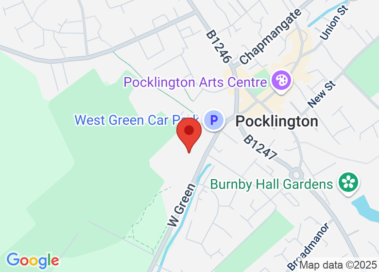 Map showing location of Pocklington School