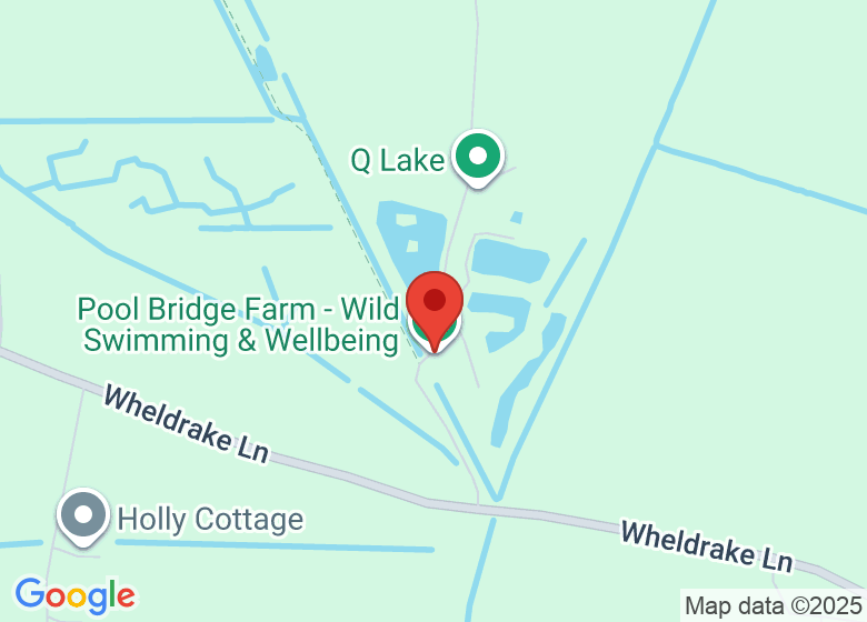 Map showing location of Pool Bridge Farm - Wild Swimming & Wellbeing