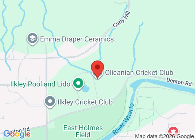 Map showing location of Olicanian Cricket Club