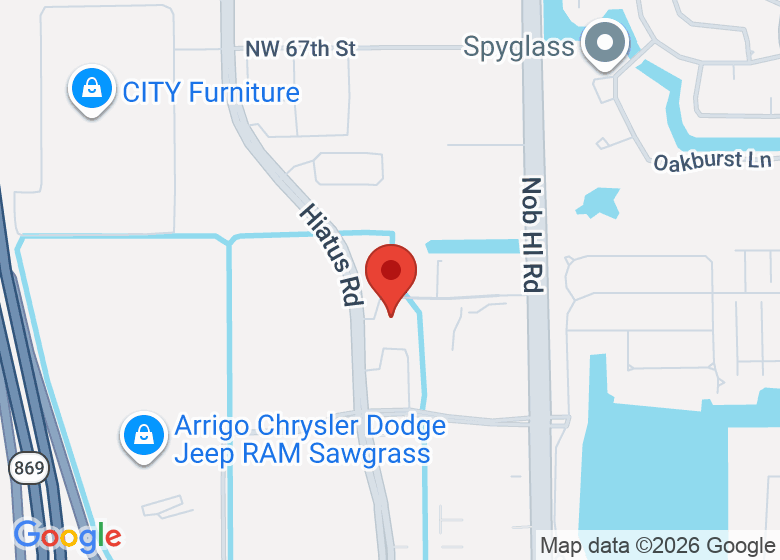 Map showing location of Tamarac Fire Rescue