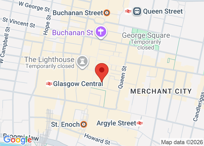 Map showing location of Bloom Salon