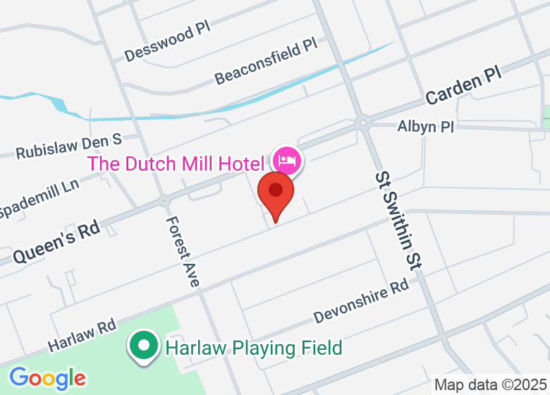 Map showing location of 11 Queen's Ln South