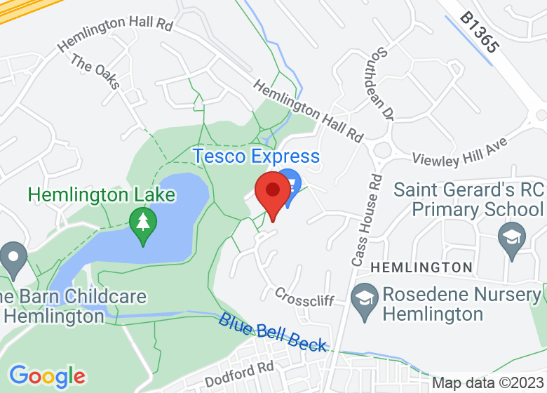 Map showing location of Hemlington Community Hub and Library
