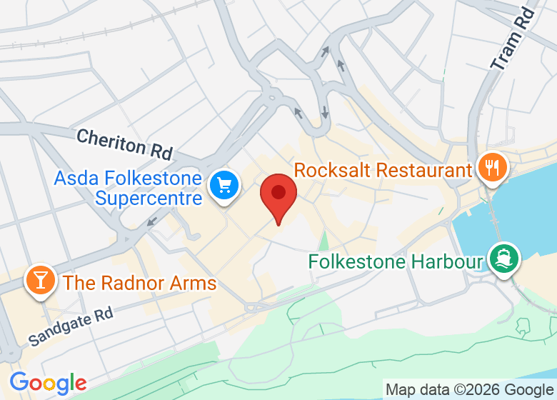 Map showing location of The Tea Rooms