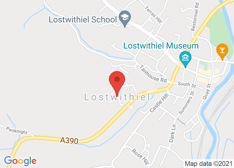 Map showing event location