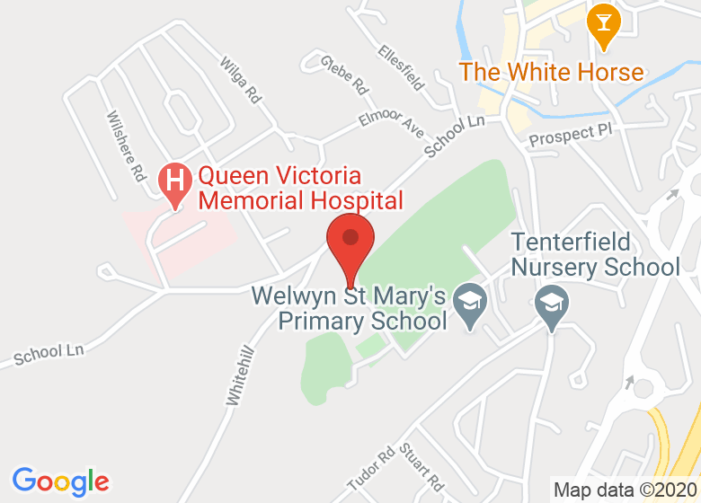 Map showing location of Whitehill Centre