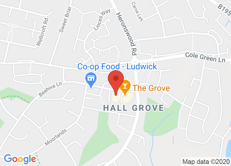 Map showing location of Ludwick Family Club