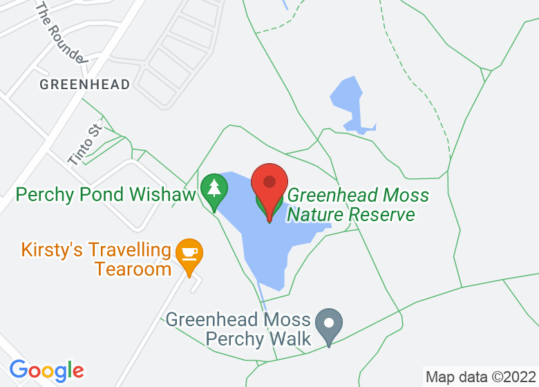 Map showing location of Greenhead Moss Nature Reserve