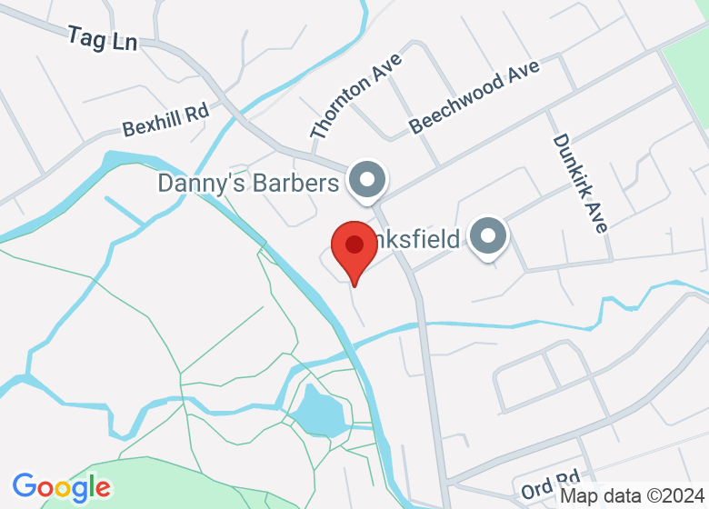 Map showing event location
