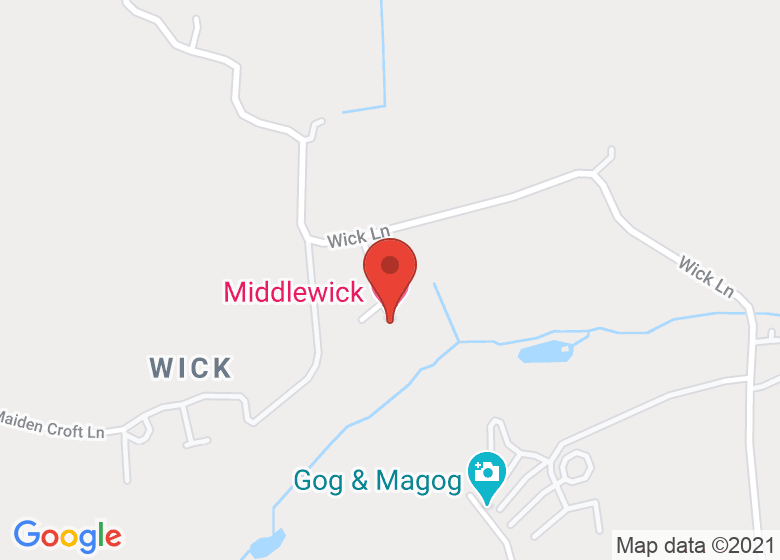 Map showing location of Middlewick