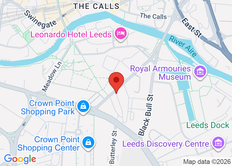 Map showing location of The Attic