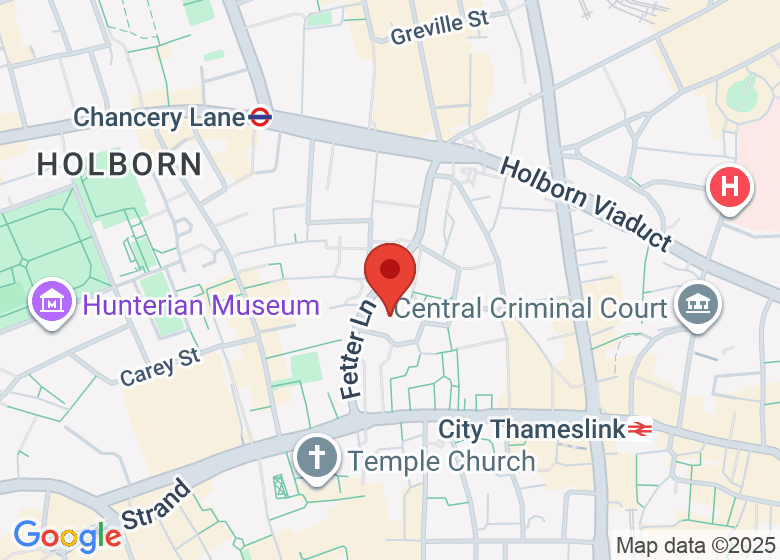 Map showing location of Stewarts - The Litigation Specialists - London law firm