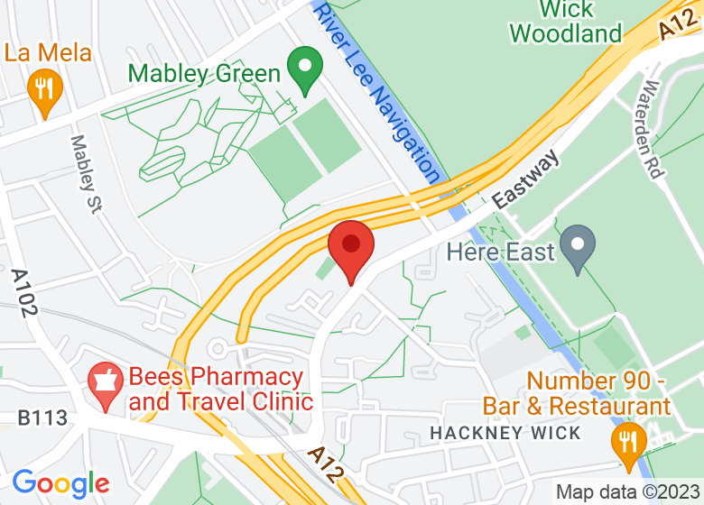 Map showing location of The Old Baths Cafe